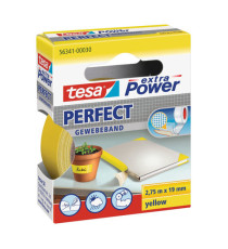 Nastro adesivo telato XP Perfect - 1,9 cm x 2,7 m - giallo - Tesa Nastro adesivo telato XP Perfect - 1,9 cm x 2,7 m - giallo - Tesa