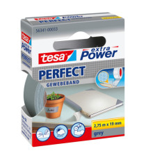 Nastro adesivo telato XP Perfect - 1,9 cm x 2,7 m - grigio - Tesa Nastro adesivo telato XP Perfect - 1,9 cm x 2,7 m - grigio - Tesa