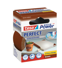 Nastro adesivo telato XP Perfect - 3,8 cm x 2,7 m - marrone - Tesa