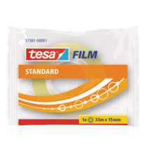 Nastro adesivo Tesafilm - confezionato singolarmente - 33 m x 1,5 cm - trasparente - Tesa