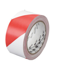 Nastro adesivo vinilico 767 - 5 cm x 33 m - bianco/rosso - Scotch Nastro adesivo vinilico 767 - 5 cm x 33 m - bianco/rosso - Scotch