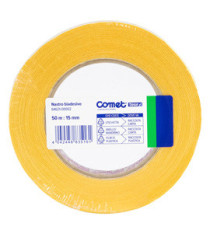 Nastro biadesivo - 1,5 cm x 50 m - trasparente - Comet Nastro biadesivo - 1,5 cm x 50 m - trasparente - Comet