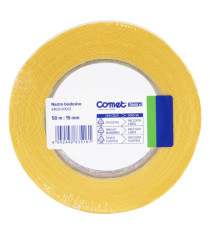 Nastro biadesivo - 1,5 cm x 50 m - trasparente - Comet Nastro biadesivo - 1,5 cm x 50 m - trasparente - Comet