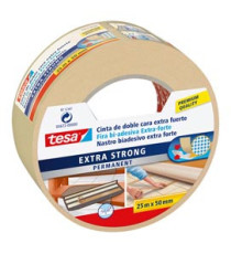 Nastro biadesivo Extra Forte - 5 cm x 25 m - bianco - Tesa Nastro biadesivo Extra Forte - 5 cm x 25 m - bianco - Tesa