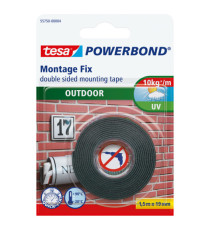 Nastro biadesivo Powerbond - per esterni - 1,9 cm x 1,5 m - bianco - Tesa