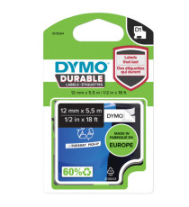 Nastro D1 Durable 1978364 - 12 mm x 5,5 mt - vinile - nero/bianco - Dymo Nastro D1 Durable 1978364 - 12 mm x 5,5 mt - vinile - nero/bianco - Dymo
