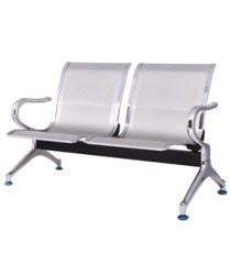 Panca attesa - 2 posti - in acciaio - grigio - Serena Group