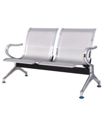 Panca attesa - 2 posti - in acciaio - grigio - Serena Group