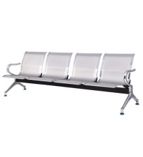 Panca attesa - 4 posti - in acciaio - grigio - Serena Group