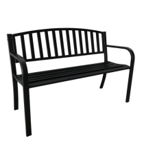 Panca da giardino Hollywood - 75 x 50 x 120 cm - acciaio verniciato - nero - Garden Friend Panca da giardino Hollywood - 75 x 50 x 120 cm - acciaio verniciato - nero - Garden Friend