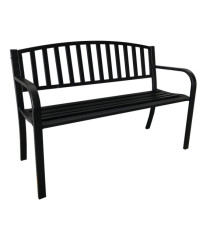 Panca da giardino Hollywood - 75 x 50 x 120 cm - acciaio verniciato - nero - Garden Friend Panca da giardino Hollywood - 75 x 50 x 120 cm - acciaio verniciato - nero - Garden Friend