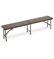 Panca Horeca - pieghevole - 44 x 30 x 183 cm - HDPE - noce - Garden Friend Panca Horeca - pieghevole - 44 x 30 x 183 cm - HDPE - noce - Garden Friend