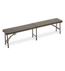 Panca Horeca - pieghevole - 44 x 30 x 183 cm - HDPE - noce - Garden Friend Panca Horeca - pieghevole - 44 x 30 x 183 cm - HDPE - noce - Garden Friend