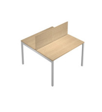 Pannello divisorio Agorà - per scrivania multiple - 120 x 32 cm - rovere