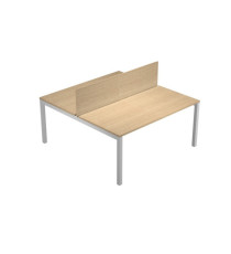 Pannello divisorio Agorà - per scrivania multiple - 160 x 32 cm - rovere