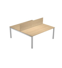 Pannello divisorio Agorà - per scrivania multiple - 180 x 32 cm - rovere