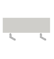 Pannello divisorio per scrivania multiple Agorà - 160 x 32 cm - bianco