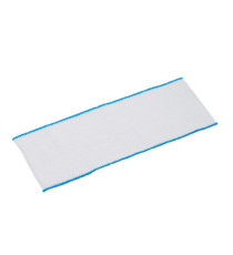 Panno Mop Swispo - bianco con bordo blu - 44 x 14 cm - Vileda - conf. 50 pezzi Panno Mop Swispo - bianco con bordo blu - 44 x 14 cm - Vileda - conf. 50 pezzi