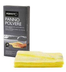 Panno Pulipolvere - con oli minerali - 45x30 cm - giallo - Perfetto - conf. 10 pezzi Panno Pulipolvere - con oli minerali - 45x30 cm - giallo - Perfetto - conf. 10 pezzi