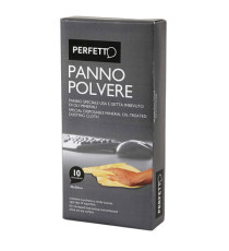 Panno Pulipolvere - con oli minerali - 45x30 cm - giallo - Perfetto - conf. 10 pezzi Panno Pulipolvere - con oli minerali - 45x30 cm - giallo - Perfetto - conf. 10 pezzi