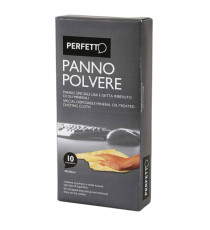 Panno Pulipolvere - con oli minerali - 45x30 cm - giallo - Perfetto - conf. 10 pezzi Panno Pulipolvere - con oli minerali - 45x30 cm - giallo - Perfetto - conf. 10 pezzi