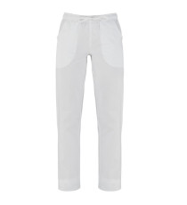 Pantalone Cameron - da donna - taglia L - bianco - Giblor's