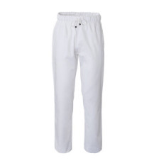 Pantalone cuoco Plutone - unisex - taglia L - bianco - Giblor's