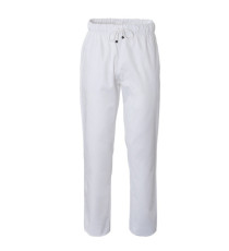 Pantalone cuoco Plutone - unisex - taglia L - bianco - Giblor's