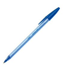 Penna a sfera con cappuccio Cristal Soft  - punta 1,2mm - blu - Bic - conf. 50 pezzi