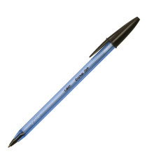 Penna a sfera con cappuccio Cristal Soft  - punta 1,2mm - nero - Bic - conf. 50 pezzi