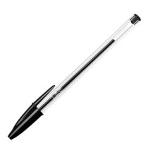 Penna a sfera Cristal - punta media 1,0 mm - nero - Bic - conf. 50 pezzi Penna a sfera Cristal - punta media 1,0 mm - nero - Bic - conf. 50 pezzi