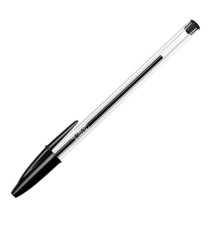Penna a sfera Cristal - punta media 1,0 mm - nero - Bic - conf. 50 pezzi Penna a sfera Cristal - punta media 1,0 mm - nero - Bic - conf. 50 pezzi