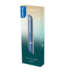 Penna a sfera scatto Acro 1000 - punta 1.0 mm - fusto azzurro - Pilot Penna a sfera scatto Acro 1000 - punta 1.0 mm - fusto azzurro - Pilot