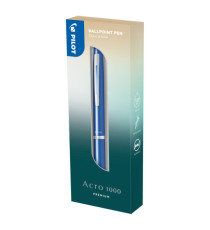 Penna a sfera scatto Acro 1000 - punta 1.0 mm - fusto azzurro - Pilot Penna a sfera scatto Acro 1000 - punta 1.0 mm - fusto azzurro - Pilot