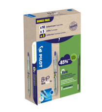 Penna a sfera scatto B2P Ecoball BeGreen - punta 1.0 mm - 10 refill B2P inclusi - blu - Pilot - conf. 10 pezzi Penna a sfera scatto B2P Ecoball BeGreen - punta 1.0 mm - 10 refill B2P inclusi - blu - Pilot - conf. 10 pezzi