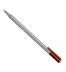 Penna Fineliner triplus - tratto 0,30mm - marrone Van Dyke - Staedtler Penna Fineliner triplus - tratto 0,30mm - marrone Van Dyke - Staedtler