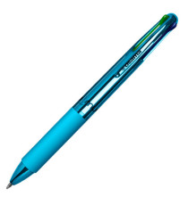 Penna a sfera 4 Multi Chrome - punta 1,00 mm - 4 colori - sky  - Osama Penna a sfera 4 Multi Chrome - punta 1,00 mm - 4 colori - sky  - Osama