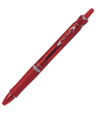 Penna a sfera a scatto Acroball Plastic - punta 1.0mm - rosso  - Pilot Penna a sfera a scatto Acroball Plastic - punta 1.0mm - rosso  - Pilot