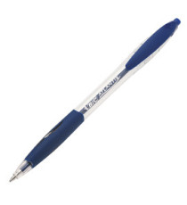 Penna a sfera a scatto Atlantis Classic - punta 1,0mm - blu  - Bic - conf. 12 pezzi