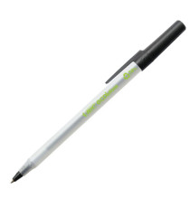 Penna a sfera a scatto con cappuccio ECOlutions - punta 1,0mm - nero  - Bic  - conf. 60 pezzi Penna a sfera a scatto con cappuccio ECOlutions - punta 1,0mm - nero  - Bic  - conf. 60 pezzi