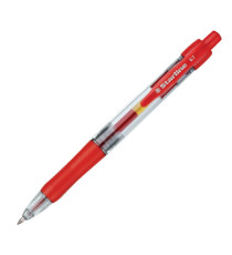 Penna a sfera a scatto con inchiostro gel - punta fine 0,7mm - rosso - Starline