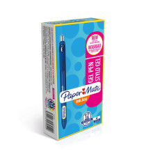 Penna a sfera a scatto Inkjoy Gel - punta 0,7mm - blu - Papermate