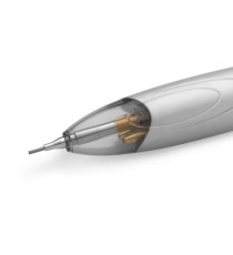 Penna a sfera a scatto multifunzione 4 Colors -  con portamine ricaricabile con mine HB da 0,7mm - nero, blu, rosso - fu