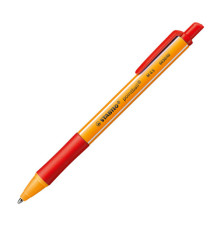 Penna a sfera a scatto Pointball Green - punta 1,0 mm - rosso  - Stabilo Penna a sfera a scatto Pointball Green - punta 1,0 mm - rosso  - Stabilo