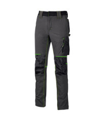 Pantalone da lavoro Atom - taglia XXL - grigio/verde - U-Power