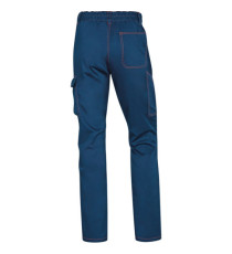 Pantalone da lavoro Panostrpa - sargia/poliestere/cotone/elastan - taglia XL - blu/arancio - Deltaplus