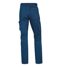 Pantalone da lavoro Panostrpa - sargia/poliestere/cotone/elastan - taglia XL - blu/arancio - Deltaplus
