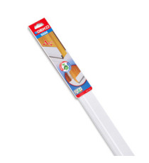 Paraspifferi per porte DOOR - con spazzola fissa e feltro - 100 cm - pvc flessibile - bianco - Geko Paraspifferi per porte DOOR - con spazzola fissa e feltro - 100 cm - pvc flessibile - bianco - Geko