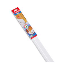 Paraspifferi per porte DOOR - con spazzola fissa e feltro - 100 cm - pvc flessibile - bianco - Geko Paraspifferi per porte DOOR - con spazzola fissa e feltro - 100 cm - pvc flessibile - bianco - Geko