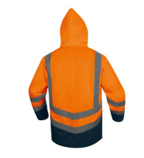Parka 5 in 1 Optimum 3 alta visibilità - taglia XL - arancio fluo - Deltaplus